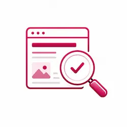 Icono de SEO On-Page WordPress para optimización de páginas web.